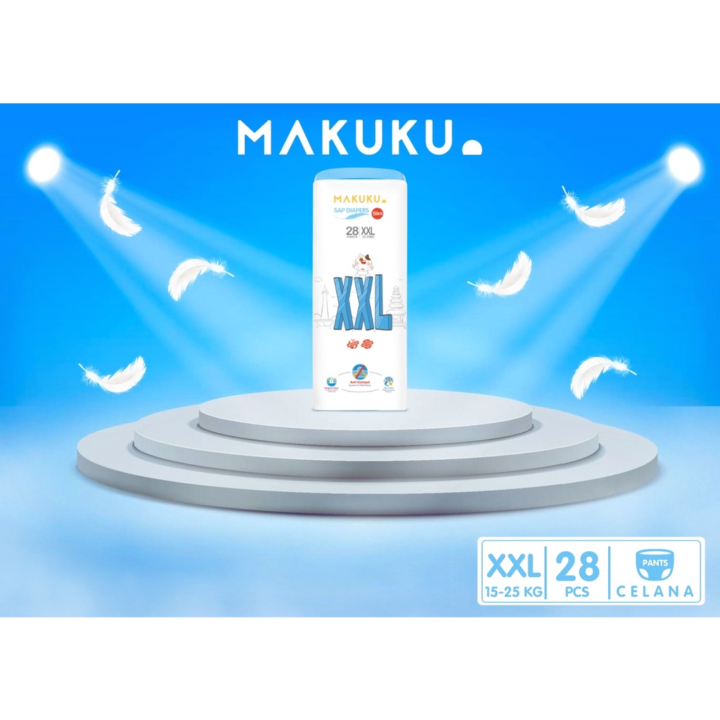 MAKUKU SAP Diapers Slim Pampers Bayi SAP -- all size