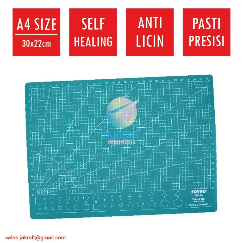 

BISA COD (1 Lembar) Cutting Mat Papan Cutter Potong A4 JOYKO 2 Sisi (30 x 22 x 0.3 cm) Self Healing