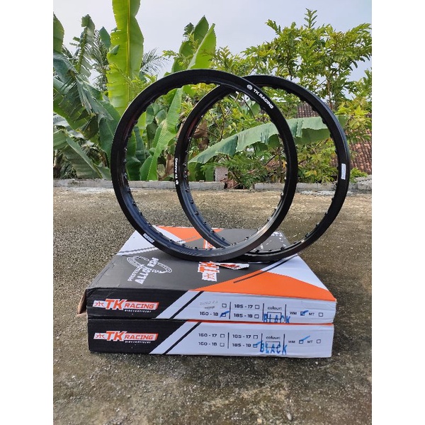 velg TK hitam ring 18 ukuran 160/185 velg TK racing ring 18 hitam 160/185 ring 18 set