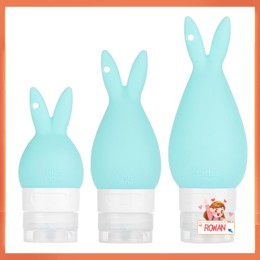 R-flower Travel Bottles Mini Toiletries Container Wadah Kosong Silikon