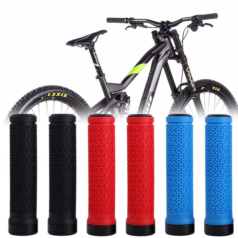 Lanfy Grip Sepeda Bersepeda Shock-Proof Sepeda Jalan MTB Grips Lock On Anti-Slip Bike Stang Cover