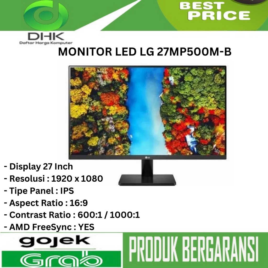 MONITOR LED LG 27MP500M-B MONITOR LED 27in