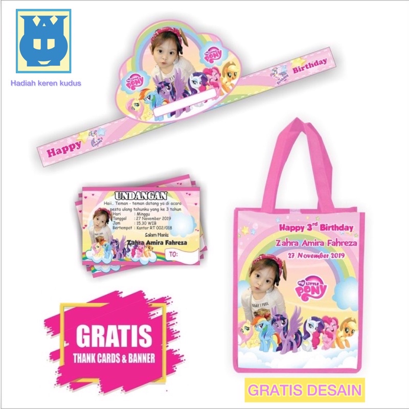 

Paket Ultah Murah Model Portrait / Paket Ulang Tahun Anak / Tas ultah custom