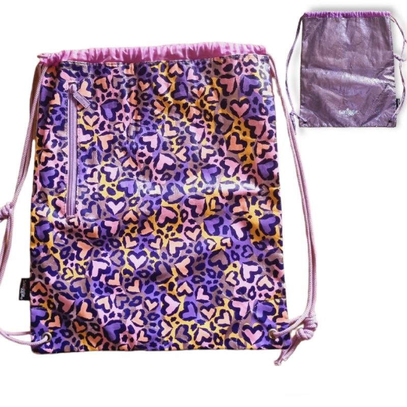 smiggle drawstring bag tas serut olahraga preloved keren