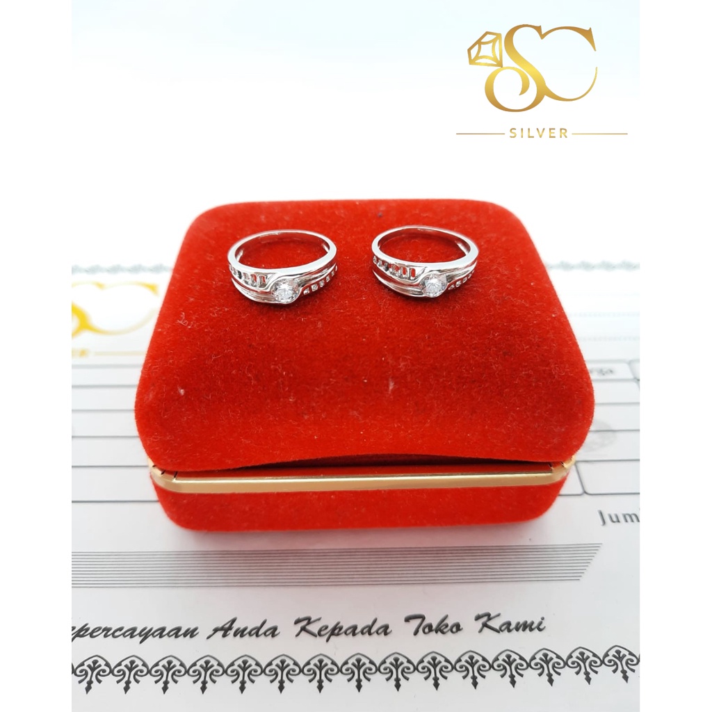 Cincin Anak Bayi Asli Perak SIlver 925 Lapis Emas Putih Model Cincin Anak