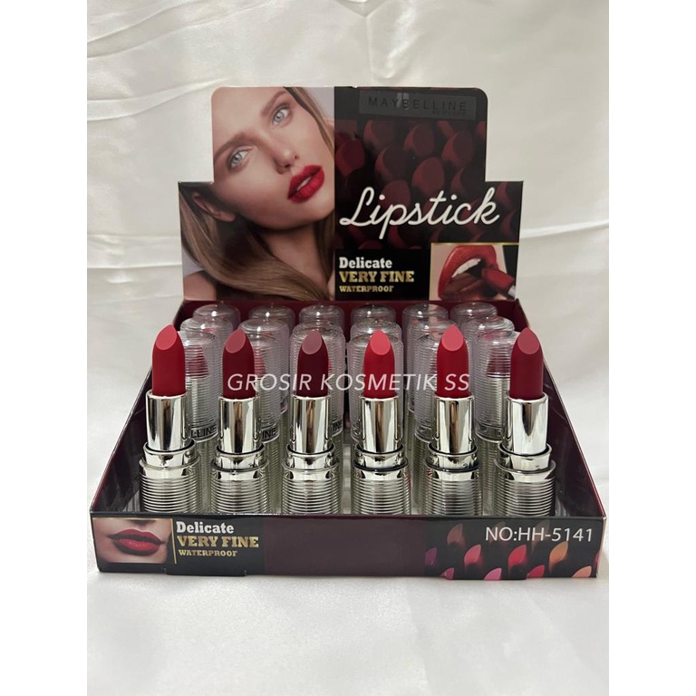 [12PCS] Lipstick Matte Maybelline Waterproof / Lipstick Batang Maybelline