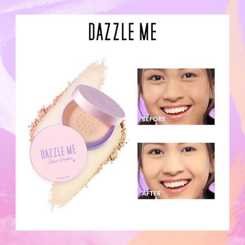 Dazzle Me Always Setting Loose Powder // Dazzle Me Loose Powder // Bedak Dazzle Me // Bedak Tabur Da