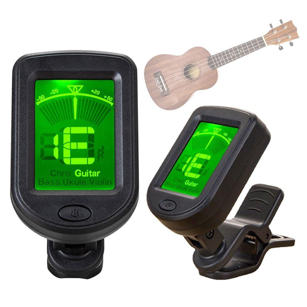 Suyo Digital Chromatic Alat Musik Tuner Aksesori Suku Cadang Gitar Aksesoris Tuner Elektrik