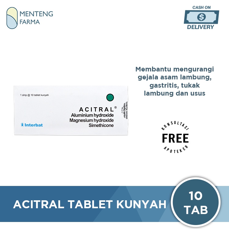 Acitral 10 Tablet - Obat Asam Lambung dan Sakit Maag