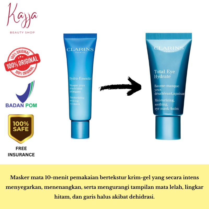Clarins Total Eye Hydrate / Clarins Hydra Essentiel Eye Mask 20ml / Clarins Hydra Eye Cream