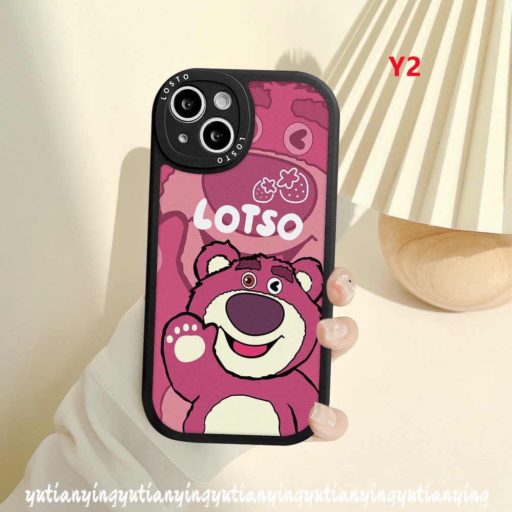 Oppo A17 A15 A57 A95 A12 A16K A74 A96 A16 A5s A17K A55 A54 A77s A76 A16E A3S A1K A94 A7 Reno 5Z 8 7 7Z 5F 5 6 A53 A92 A9 A5 A31 Kartun Strawberry Bear Manyo Toy Story Sarung Soft Case