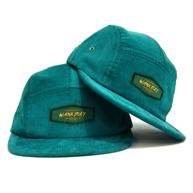 5 panel visor pendek/Short cap panel wankbay macha green