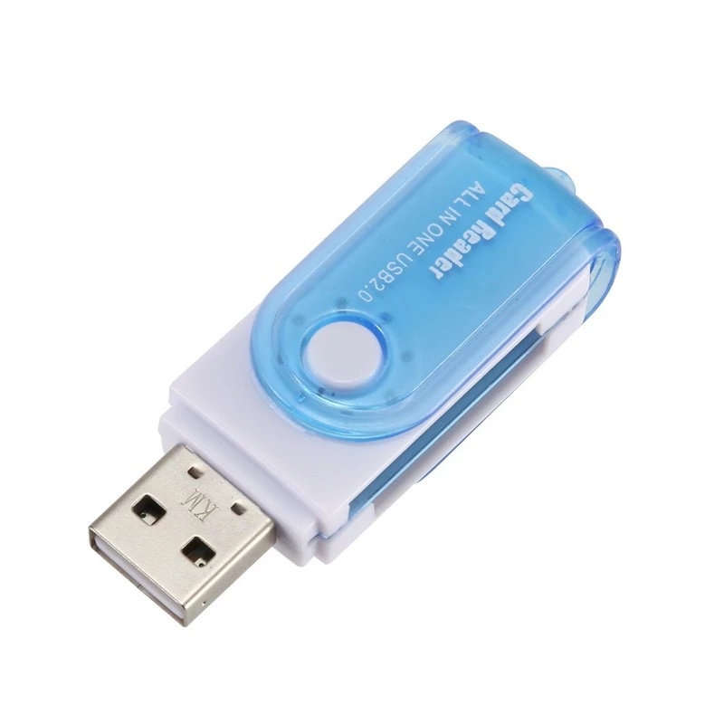 Usb2.0 High-Speed Card Reader 4in1 Multi Fungsi Card Reader Kartu tf Putar Besar Adaptor Eksternal mini