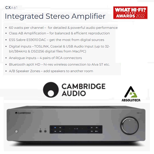 Cambridge Audio CXA61 Integrated Amplifier