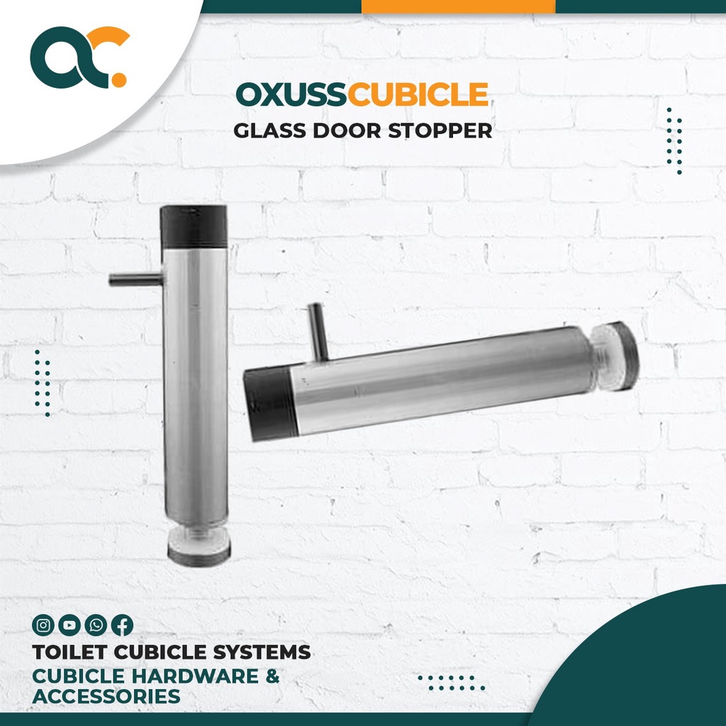 Gantungan Baju Kaca ke Kaca - Toilet Cubiecle Hook Partisi Kamar Mandi