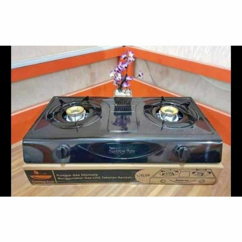 Kompor gas HAPPY FUN 2 Tungku Stainless steel