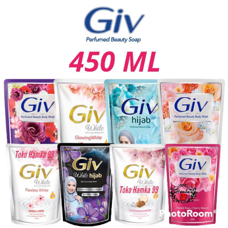 Giv Sabun Mandi Cair Refill 450ml Sabun mandi cair Refil 450ml