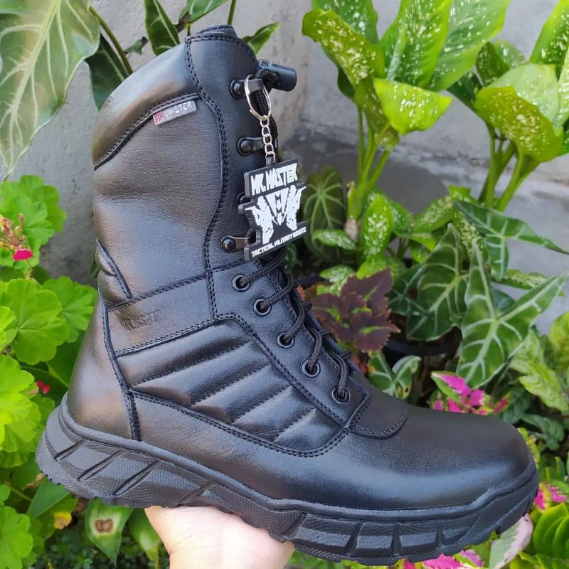 SEPATU PDL ULTRA FULL KULIT SAPI ASLI MERK MR MASTER SEPATU PDL DINAS LAPANGAN TNI POLRI SECURITY SATPAM