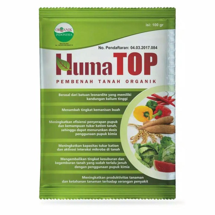 Humatop Pembenah Tanah Organik - 100 Gram