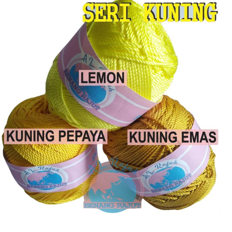 BENANG RAJUT SERI KUNING (PILIH WARNA)