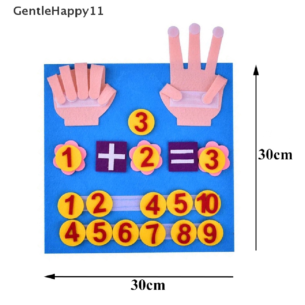 Gentlehappy Kid Montessori Mainan Felt Finger Angka Matematika Anak Coung Belajar Balita id