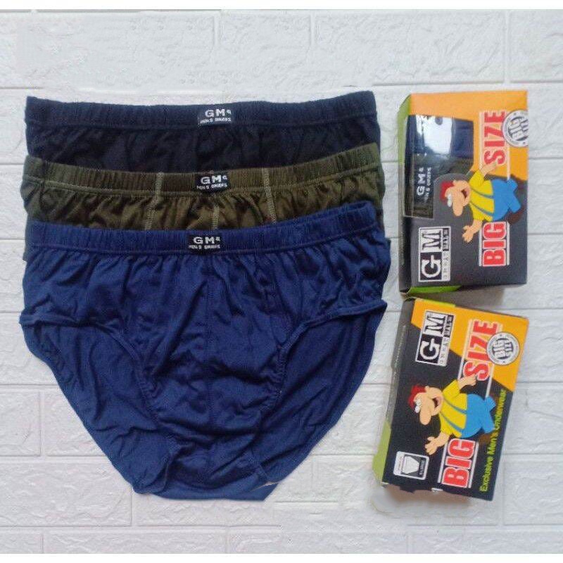 1 Box isi 3 Pcs Celana Dalam Great Male Big Size - CD Pria - Size Besar / Jumbo