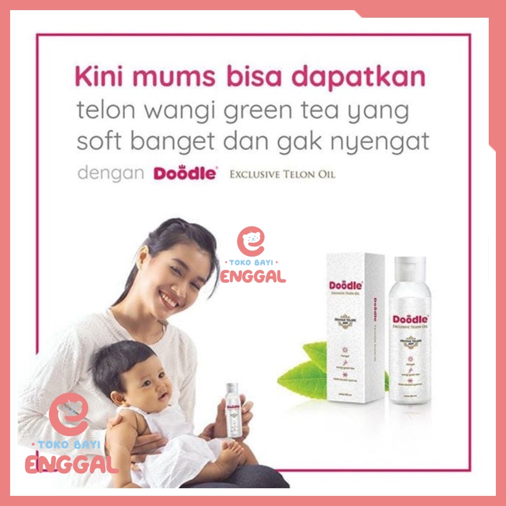 Doodle Minyak Telon Oil Green Tea Bayi 100ml Travel Size