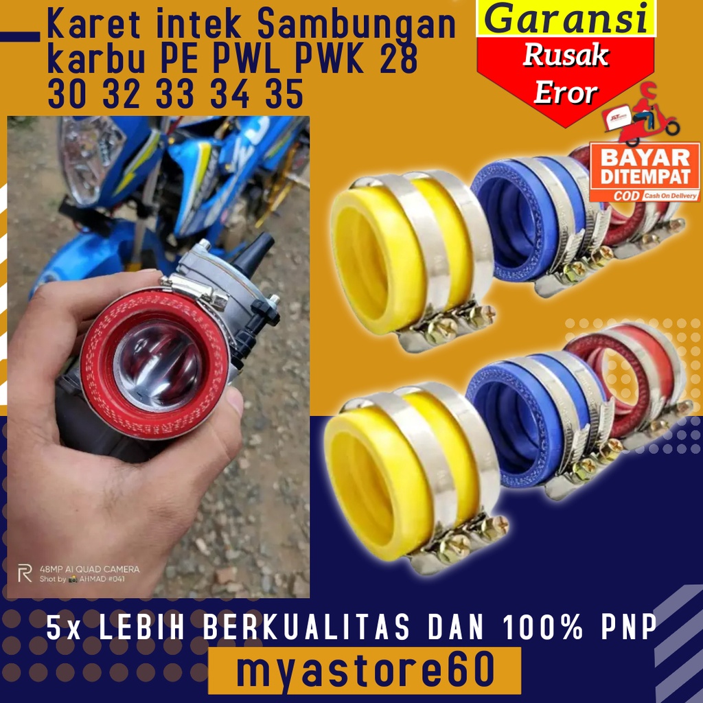 Karet Intek Manipul Karet Sambungan PE PWK PWL 28 30 32 33 34 35 36 38 40 42 Penyambung Karet Intake Manpul Manipol Karbu PWK PE PWL 28 30 32 33 34 35 36 38 40 42 Import