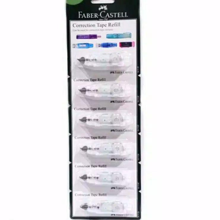 

[PRODUK 67HD0] Refill Correction tape QJR Faber Castell isi 6 Pcs EDT