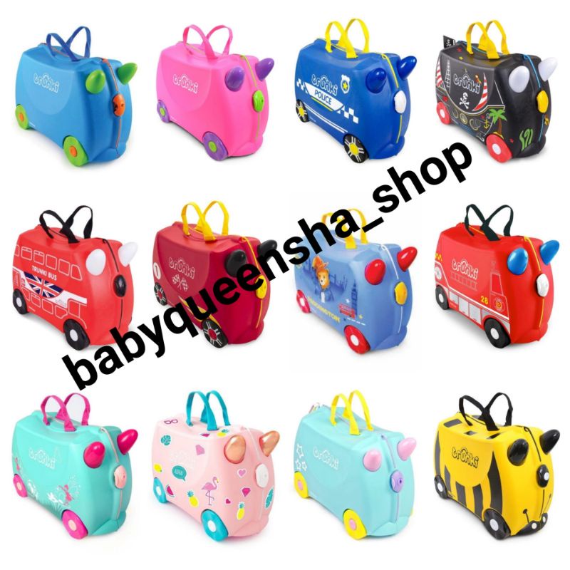 trunki luggage/trunki koper anak/trunki/trunki Cassie the cat/trunki una the unicorn/trunki the cow