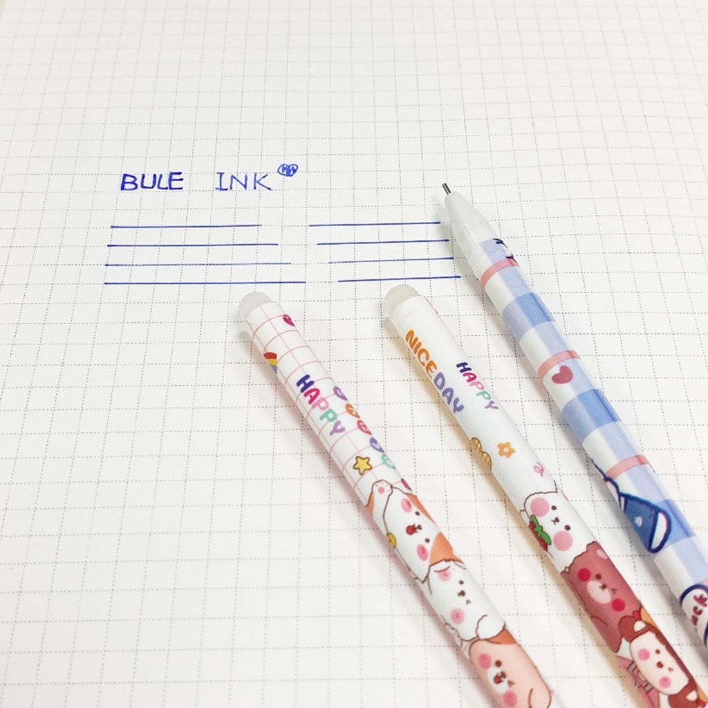 Erasable Gel Pen  Pulpen Gel - Bisa Dihapus - 0.5 mm Ballpoint Lucu