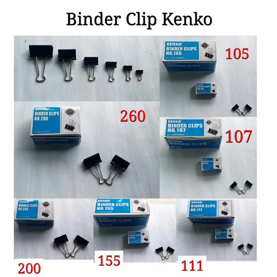 

Binder Clip / Penjepit Kertas Kenko