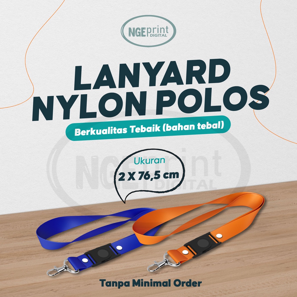 

[BISA SATUAN] Lanyard Nilon 2 cm Polos / Tali ID Card Nilon 2 cm Polos / Gantungan ID Card Nilon 2 cm Polos Bebas Pilih Warna