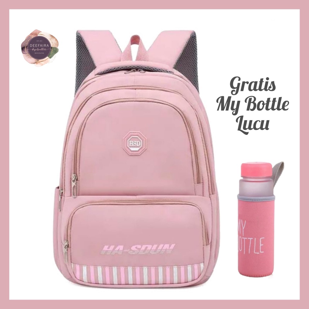 Tas Ranse Sekolahl Anak Perempuan Dari Sd Smp Sma Motif Hsd3 Gratis My Bottle Lucu