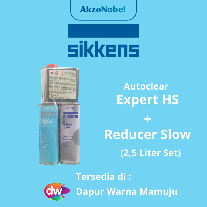 [Sulsel-Sulbar] Sikkens Autoclear Plus HS + Reducer Slow (Clear Sikkens HS) 2,5 Liter Set