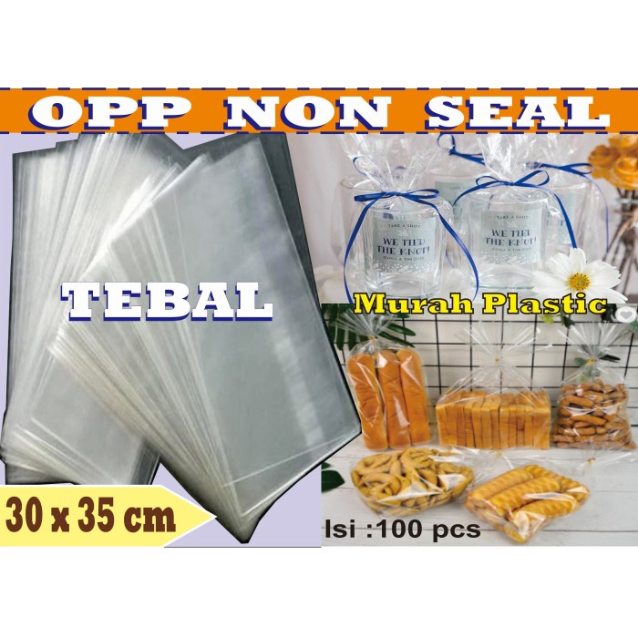 

✨NEW✨ - Plastik OPP TEBAL TANPA SEAL/LEM 30 x 35 cm