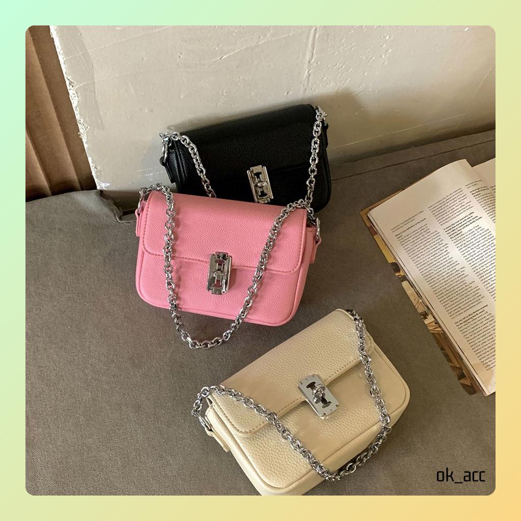 BARU Tas Selempang Kulit Wanita Luxury Mini Bag FT51 16 x 5 x 12 cm