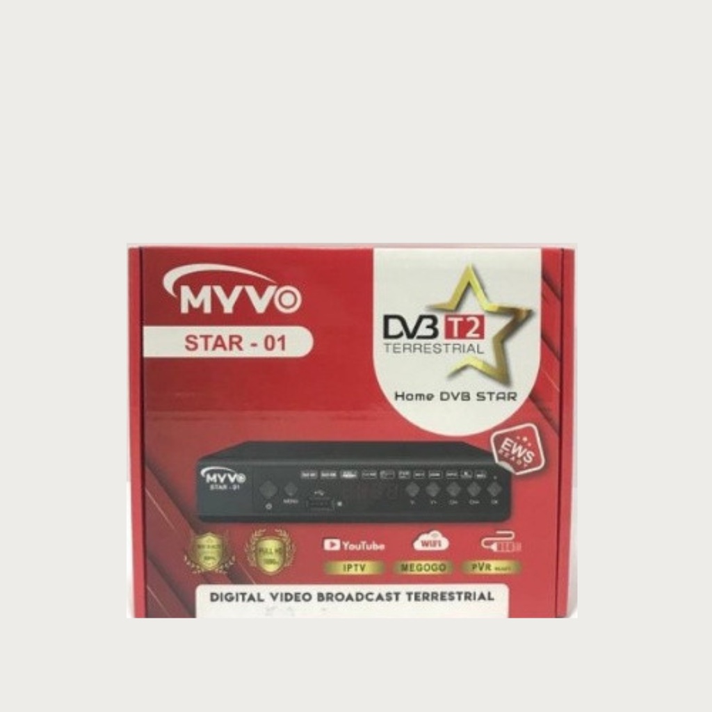 SET TOP BOX MYVO STAR-01 STB PENANGKAP SIARAN TV DIGITAL BISA YOUTUBE