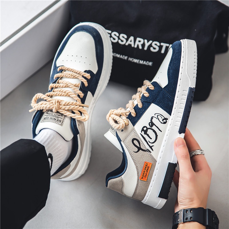 Highland Sepatu Pria Sneakers New Model Casual Fashion Keren Sepatu Cowok Trendy KSR110