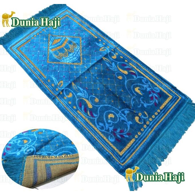 Sajadah Tebal Personal Izmir 55x110cm Bahan Bludru Turki Bulu Turkey
