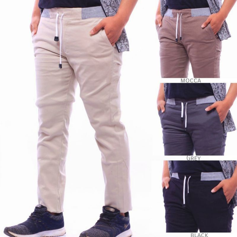 Celana Chino Pria Bahan Adem Nyaman Katun twill Cocok Buat Musim Dingin chinos