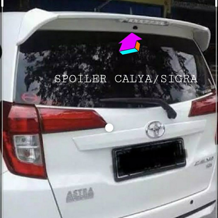 Spoiler Belakang Calya-Sigra Plastik + Lampu #Original