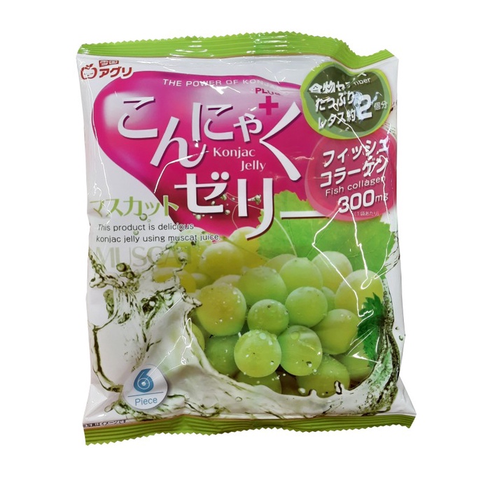 

Yukiguni Aguri Konjac Jelly Muscat / Jeli Rasa Anggur Hijau 108 Gr