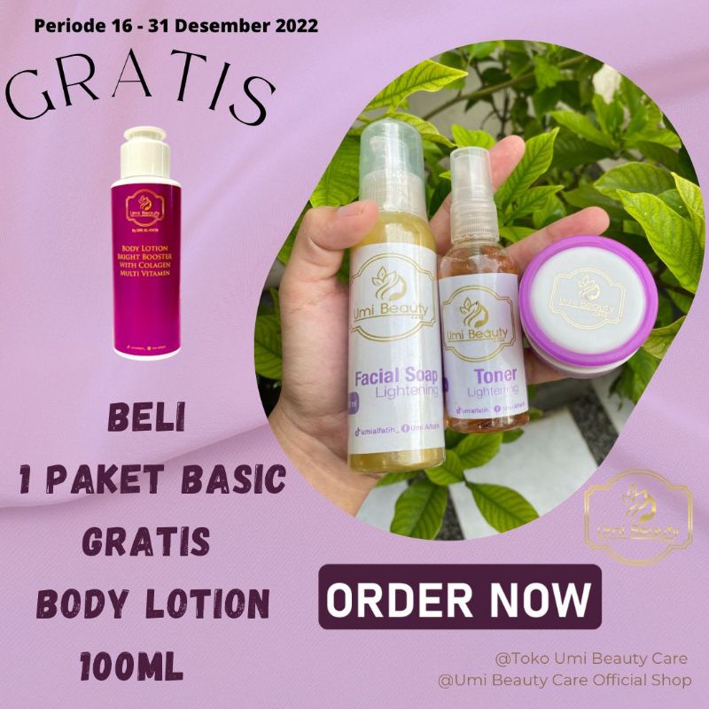 PROMO UBC PAKET BASIC FREE HANDBODY UBC LOTION BADAN