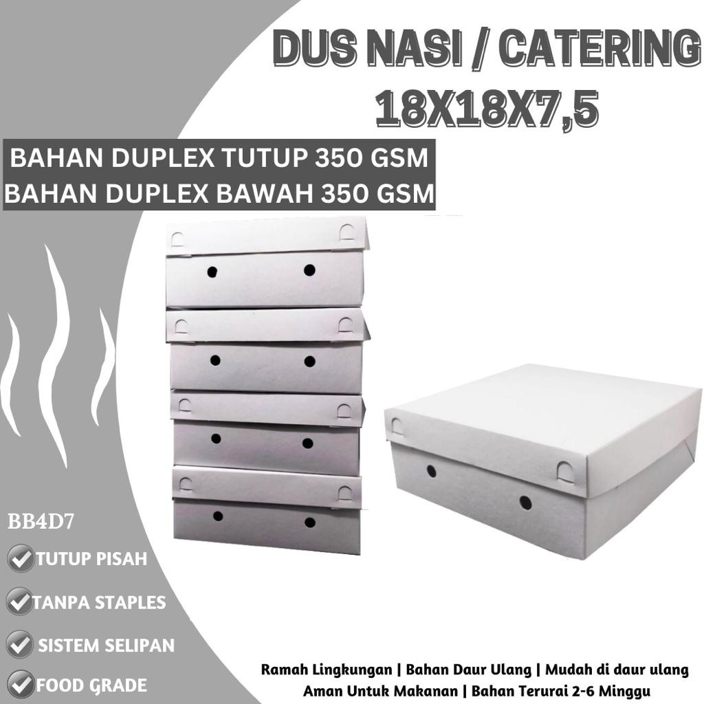 Box Nasi 18x18 Tebal 350 GSM (BB4D7-Non Laminasi)