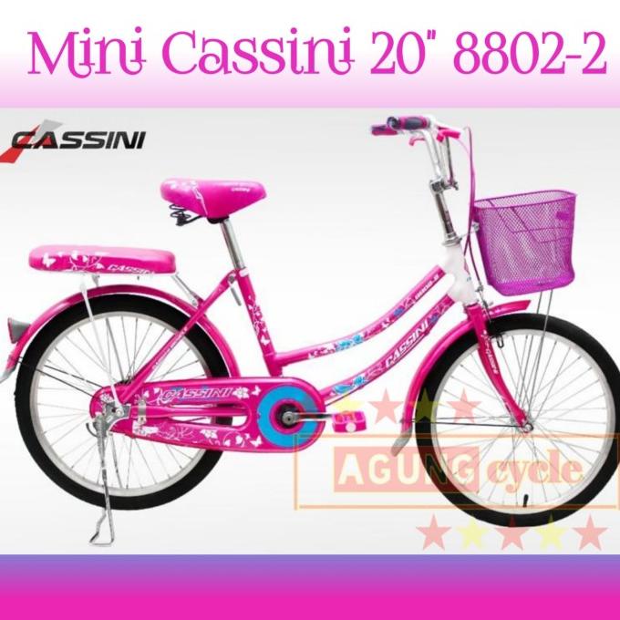 Sepeda Mini Keranjang Trex Cassini 20 8802 Interbike Anak Dewasa Cewek #Original
