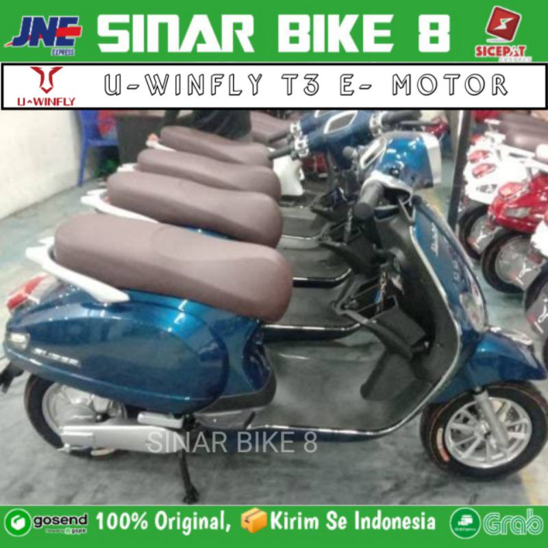 Sepeda Motor Listrik Uwinfly T3 Baterai 60V/20Ah Model Vespa