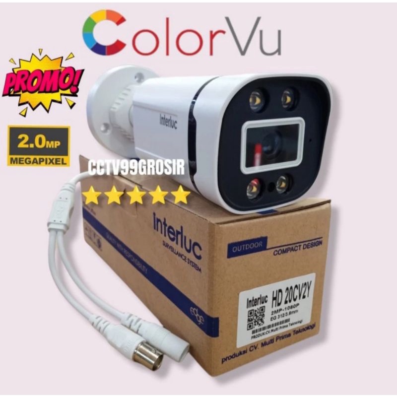 Kamera Cctv Outdoor ColorVu 2MP Edge Interluc