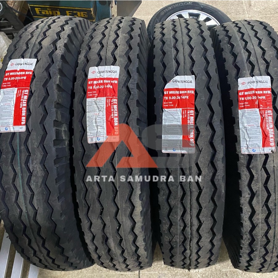 Ban Truk Bus Trailer Gajah Tunggal GT Miler 88N RFD 900 9.00 - 20 14PR