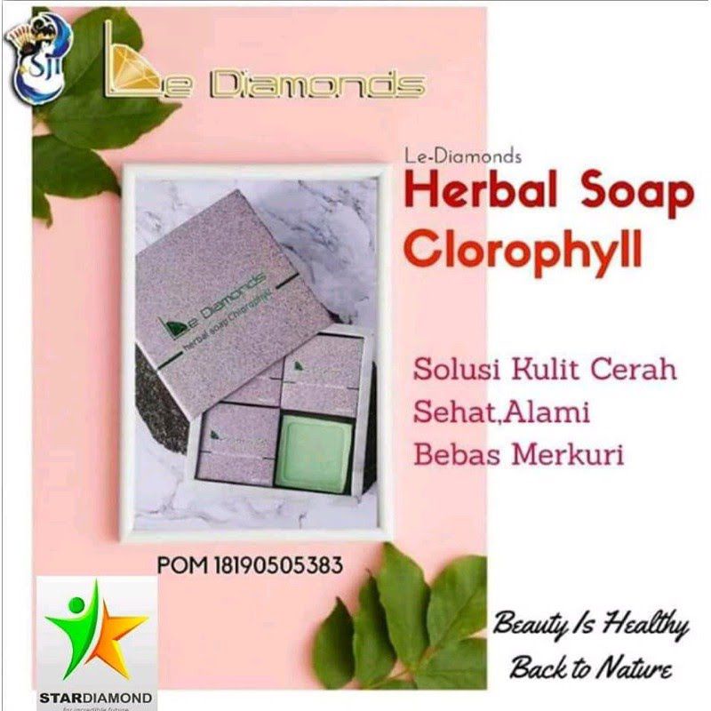 le diamonds herbal soap chlorofyl